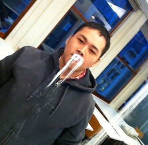 FCI alumnus Nick Wong angling for dragon's moustache as the new term.