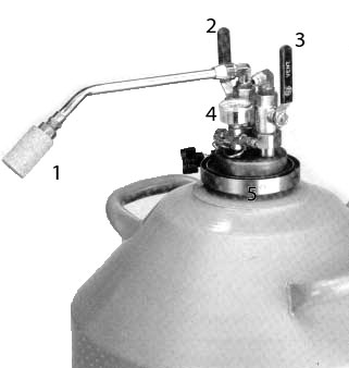 Liquid Nitrogen Container for kitchen